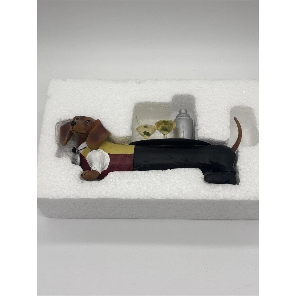 Westland Hot Diggity Dog #16502 Cocktail Weiner Dachshund Server Waiter W/Box